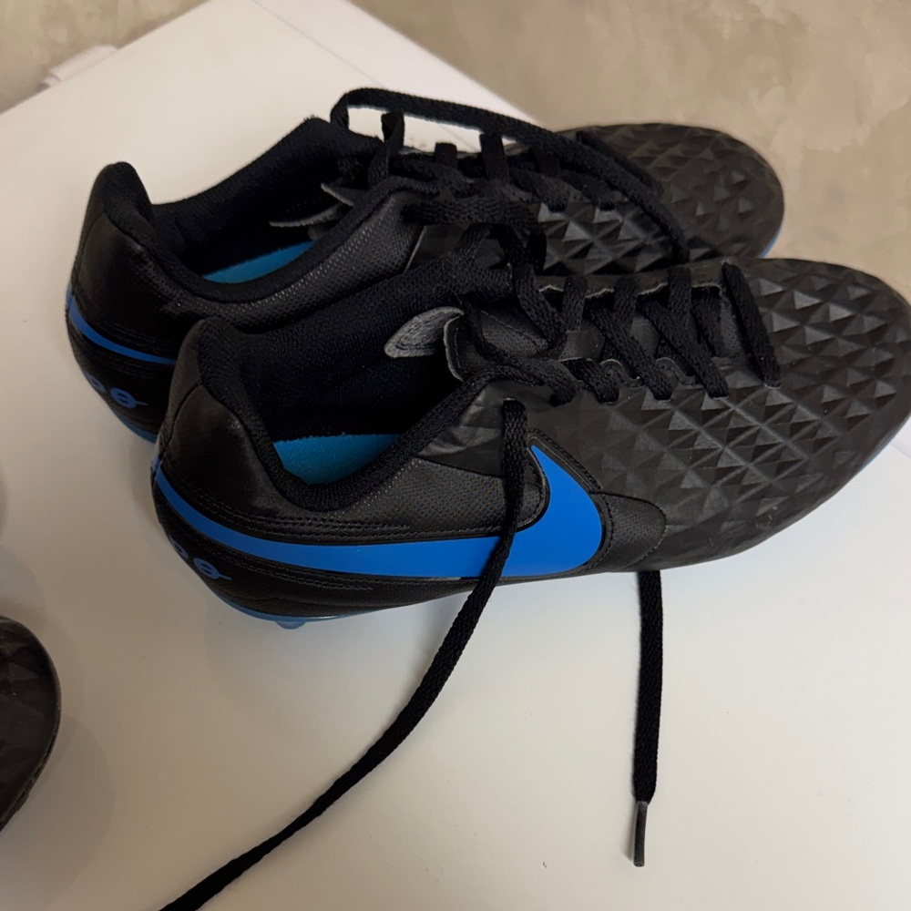 Nike Kids Shoes Black and Blue